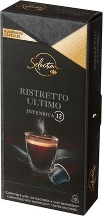 Carrefour Selection Ristretto Ultimo Kapsułki z kawą mieloną 52 g (10 sztuk)