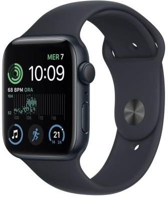 Apple Watch SE2 GPS Koperta 44mm Z Aluminium W Kolorze Północy Z Opaską Sportową W Kolorze Północy (MNK03CMA)