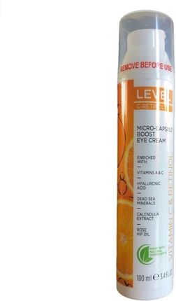 Level Izrael Level C-Retinol Micro Capsule Boost Eye Cream Wygładzający Krem Pod Oczy Z Mikrokapsułkami 100 ml