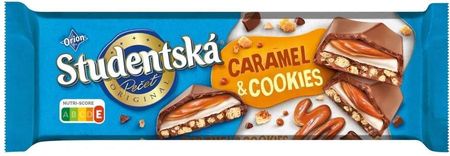 CZEKOLADA STUDENTSKA Caramel & Cookies 235g