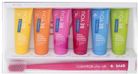Curaprox Be You Gentle Everyday Whitening Toothpaste Combipack Zestaw 6x10 ml