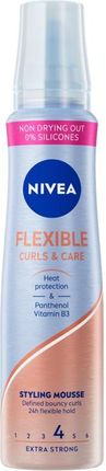 Nivea Flexible Curls & Care Styling Mousse Pianka Do Stylizacji Włosów Kręconych 150Ml