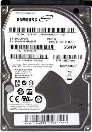 Samsung SpinPoint M9T 1.5TB (ST1500LM006)