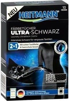 HEITMANN Chusteczki Ultra Schwarz 2w1 10szt DE