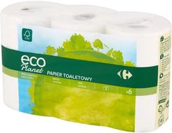 Zdjęcie Carrefour Eco Planet Papier toaletowy 6 rolek - Parczew