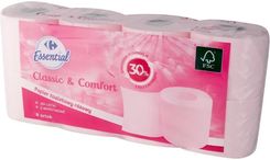 Zdjęcie Carrefour Essential Papier toaletowy różowy 8 rolek - Łaskarzew
