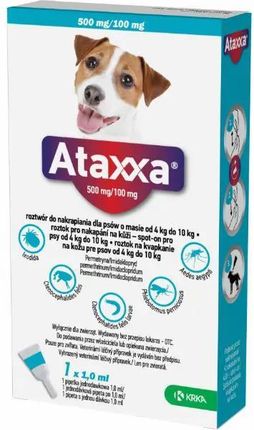 Krka Ataxxa Spot-On 1Ml Krople Na Pchły Kleszcze I Komary Dla Psa