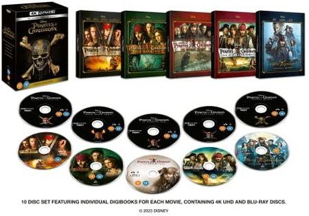 Pirates Of The Caribbean 1-5 (Piraci z Karaibów 1-5) [Blu-Ray 4K]+[Blu-Ray]
