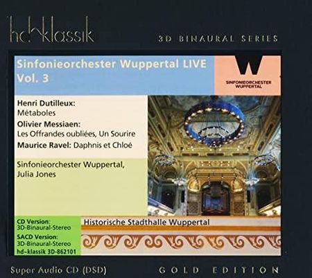 Julia Jones & Sinfonieorchester Wuppertal: Sinfonieorchester Wuppertal Live Vol. 3 [CD]