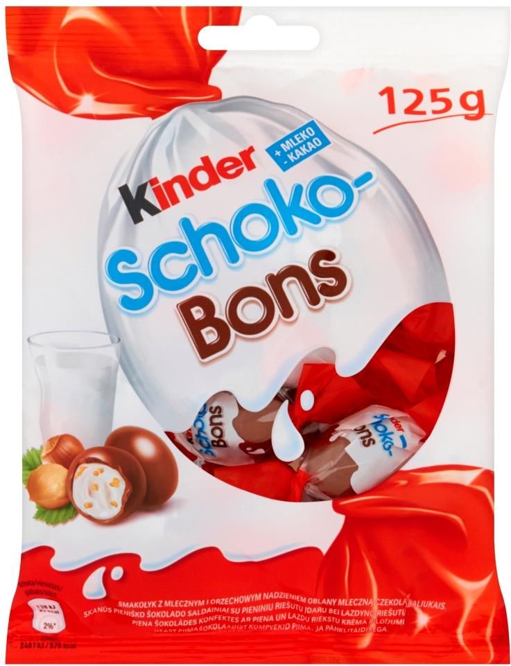 Ferrero czekoladki kinder schoko bons 125g t125 - Ceny i opinie 