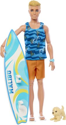 Barbie Ken Surfer plażowy (blondyn) HPT50
