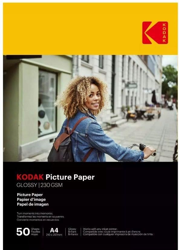 Papier fotograficzny Papier Fotograficzny Foto Kodak 50 szt. A4 / 230g /  21x30cm / CAT 9891-267 - Opinie i ceny na