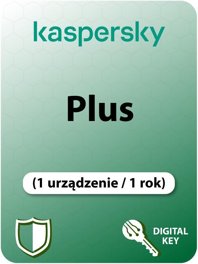 Kaspersky Plus (EU) (1 narzędzie / 1 rok) (Cyfrowy klucz licencyjny ...