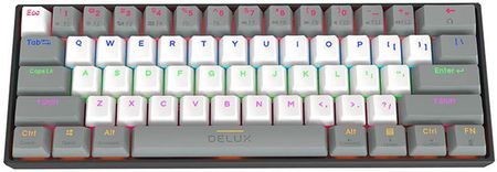 Delux KM33 BT RGB szaro-biała (KM33GREY)