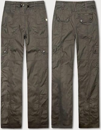 SPODNIE DAMSKIE TYPU CARGO KHAKI (W377)