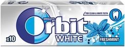 Wrigley Guma Orbit White Fresh Mint 10 drażetek (14g) - Gumy do żucia
