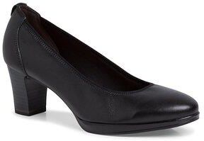 Tamaris décolleté nera in pelle 7 cm – 1 22410 41 001