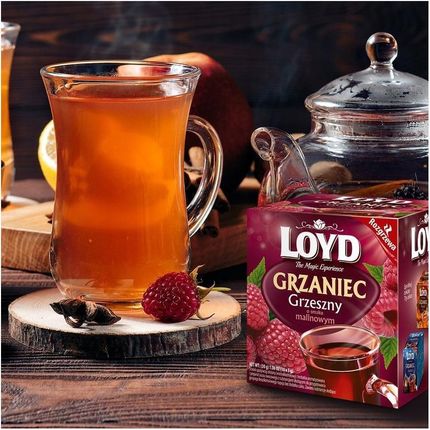 Mokate Herbata Loyd Tea Grzaniec Grzeszny Malinowy 10*3G - zdjęcie 4