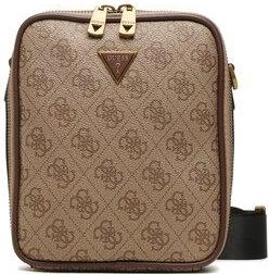 Sacoche - Guess - Vezzola Smart Small - Marron/Ochre - 100% PU - Zippée - 5