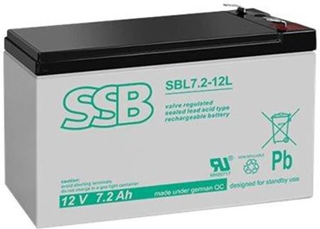 Ssb SBL 7.2-12L rechargeable battery 12V/7.2Ah (SBL7212L)