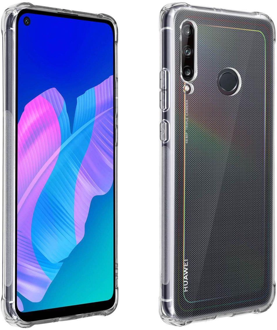 Cadorabo Cover Per Huawei P40 Lite E Con Retro In Vetro Temperato E Bumper In TPU, Opale Nero - 3