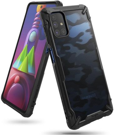 Ringke Etui Fusion X Design Do Samsung Galaxy M51 Czarny Camo Black