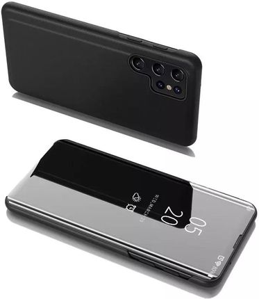 Producenttymczasowy Clear View Case Flip Cover Pour Samsung Galaxy S22 Ultra Noir