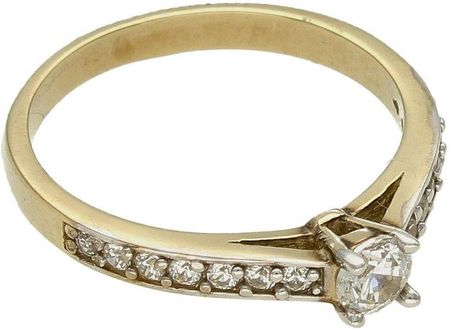 Diament Złoty pierścionek damskie 333 zaręczynowy wzór rozmiar 15