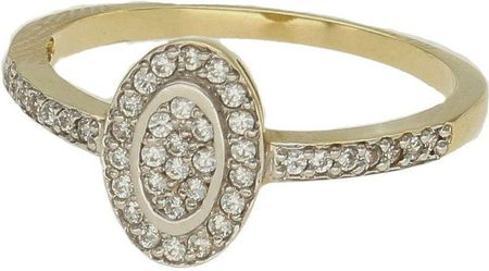 Diament Złoty pierścionek damski 585 zaręczynowy wzór rozmiar 14