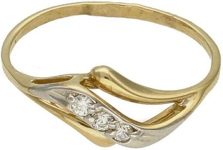 Diament Złoty pierścionek damski Zaręczynowy wzór rozmiar 11
