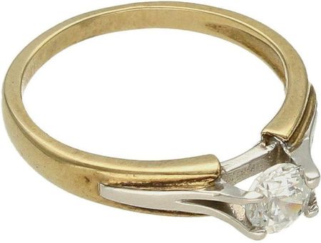 Diament Złoty pierścionek 333 z wystającą cyrkonią zaręczynowy
