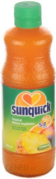 Sunquick Sunquick Koncentrat Napoju Owoce Tropikalne 580Ml - Ceny i
