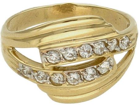 Diament Złoty pierścionek damski zaręczynowy wzór rozmiar 10