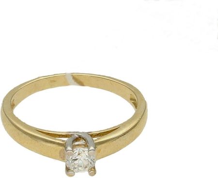 Diament Złoty pierścionek 585 zaręczynowy rozmiar 9