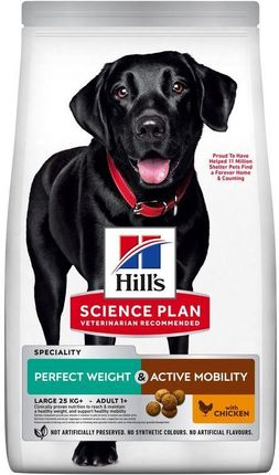 Hill'S Science Plan Perfect Weight + Active Mobility Adult Large Breed Z Kurczakiem 12Kg