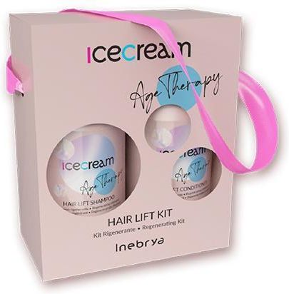 Inebrya Ice Cream Hair Lift Zestaw Regenerujący: Szampon Do Włosów 300Ml + Odżywka Do Włosów 300Ml