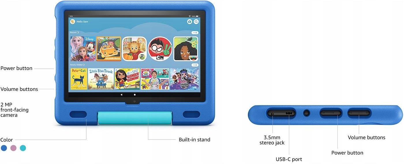 Tablet Amazon Fire Hd 10 Kids 10 3/32GB Wi-Fi Różowy (B08F63HTWY