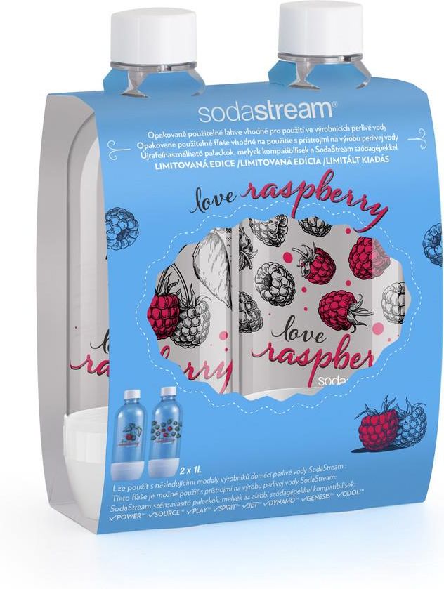 Sodastream Jet Love Raspberry 1L 2szt. Opinie i ceny na Ceneo.pl