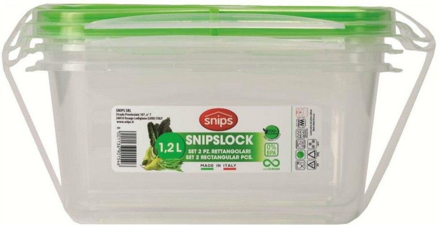 SnipsLock set da 3 pz. Rettangolare 0,6 L - Snips