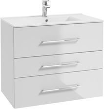Zdjęcie DEFTRANS LUIZJANA D80 zestaw szafka z umywalką 80x46cm biała 032-D-08001+1724 - Puszczykowo