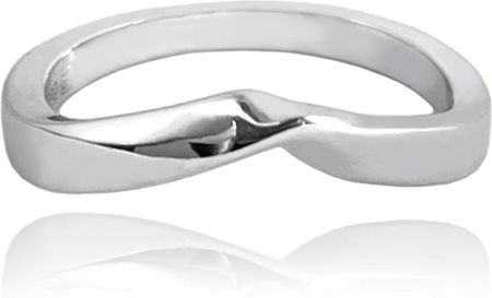 MINET Minimalistyczny srebrny pierścien rozmiar 17