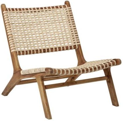 Bloomingville Krzesło Fotel Keila Z Drewna Tekowego 82047165