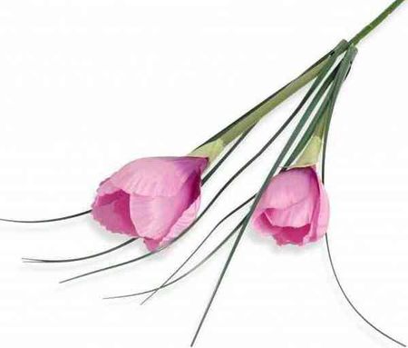 Krokus Gałązka Podwójna Pink Sztuczne Kwiaty Jak Żywe 3344