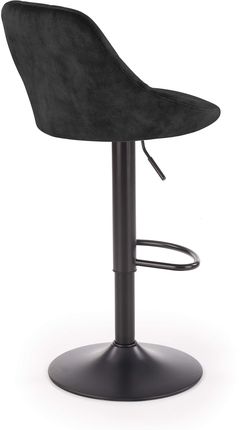 Halmar Hoker Krzesło Barowe Velvetowe Czarne Tapicerowane Z Przeszyciami H101 V Ch H 101 Czarny 72027