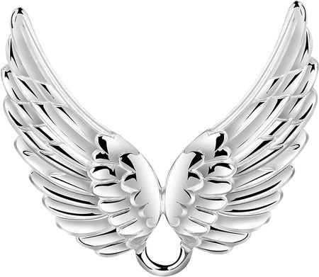 Nenalina Wisiorki Damska zawieszka skrzydło anioła charm nośnik ze srebra próby 925 Sterling Silver Damski