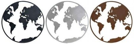 Dkd Home Decor Figurka Dekoracyjna Mapa Świata Czarny Miedź Biały 60X1X60 Cm (3 Części) 62066819