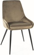 Zdjęcie Signal Meble Krzesło Cobe Velvet Czarny Oliwkowy Bluvel 77 Nowoczesny Salon Sypialnia Kuchnia Jadalnia 31970 - Szczawnica