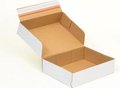 Karton Fasonowy Z Paskiem Klejowym I Tasiemką Zrywającą 160X120X50Mm 3W E 350G/M2 Biały Zestaw Palet 15600szt.