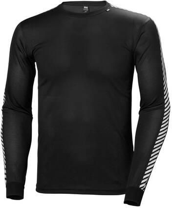 Helly Hansen Lifa Stripe Crew Baselayer Shirt (XS - Czarny)