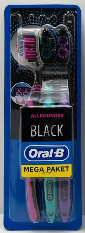 【３つセット】Oral−B IORBCB-3EL BLACK Szczoteczka Magnetyczna Oral-B iO Series 3 Czarny Matowy